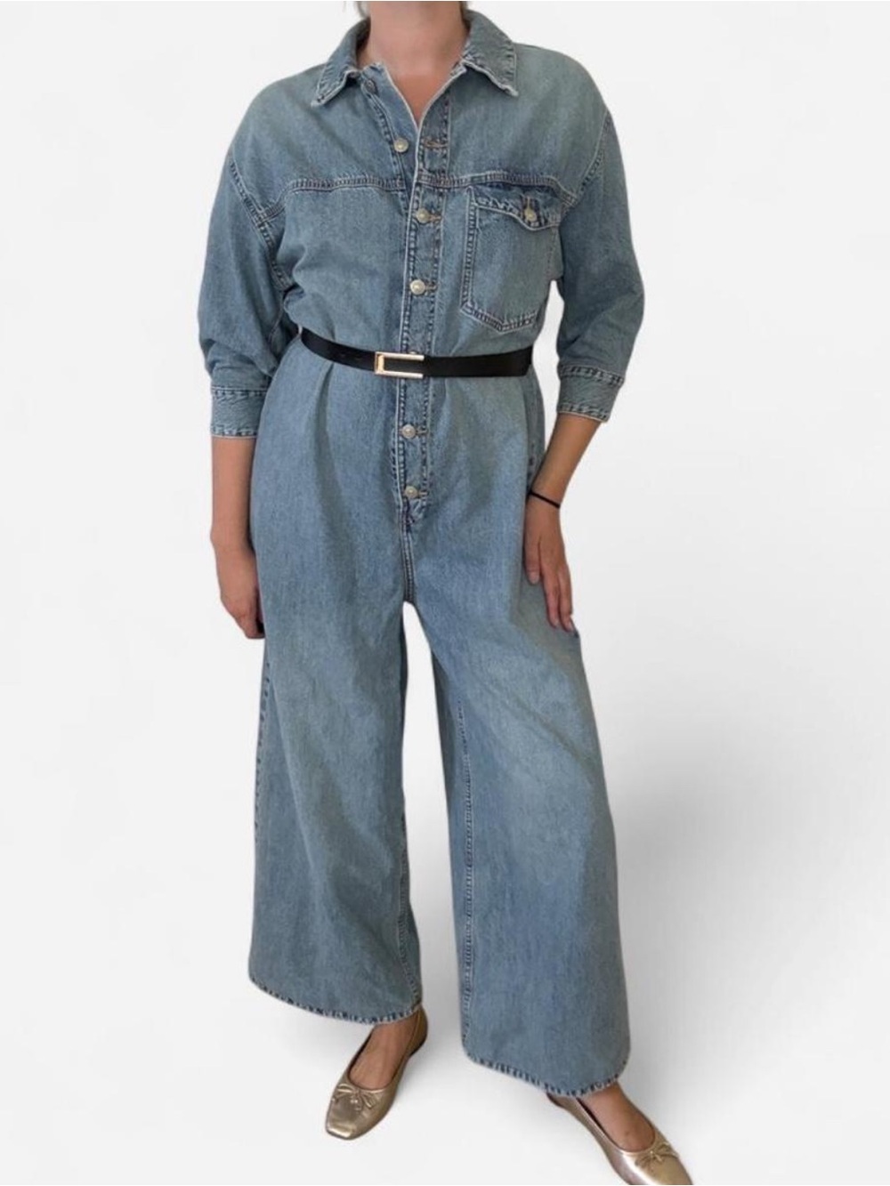 Zara Denim Jumpsuit